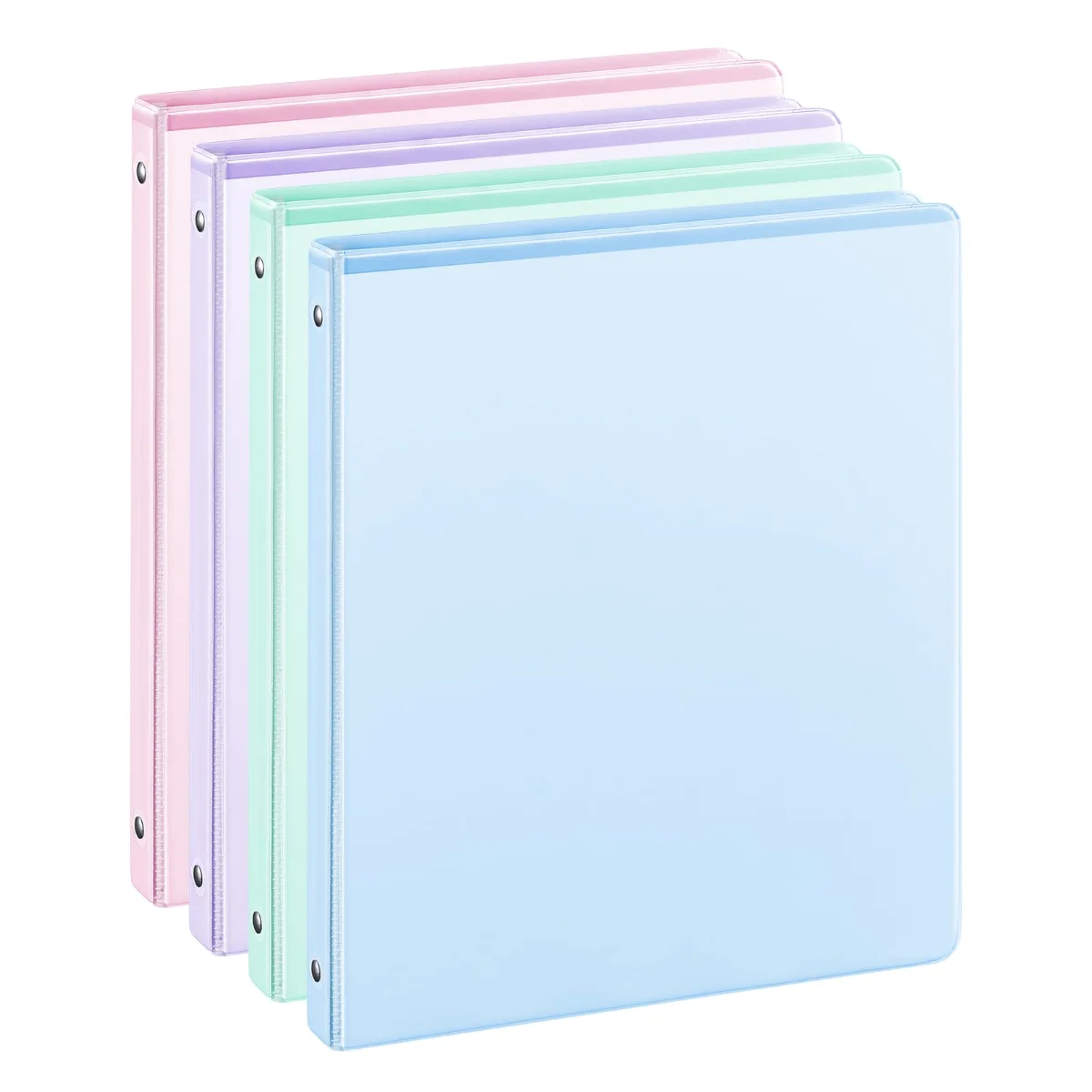 SUIN Pastel View Binders, 4-Pack
